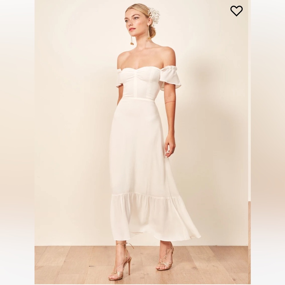 REFORMATION Butterfly Maxi Dress in Ivory White 6